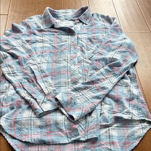 Rails Casual Plaid Shirt in Blue and pink